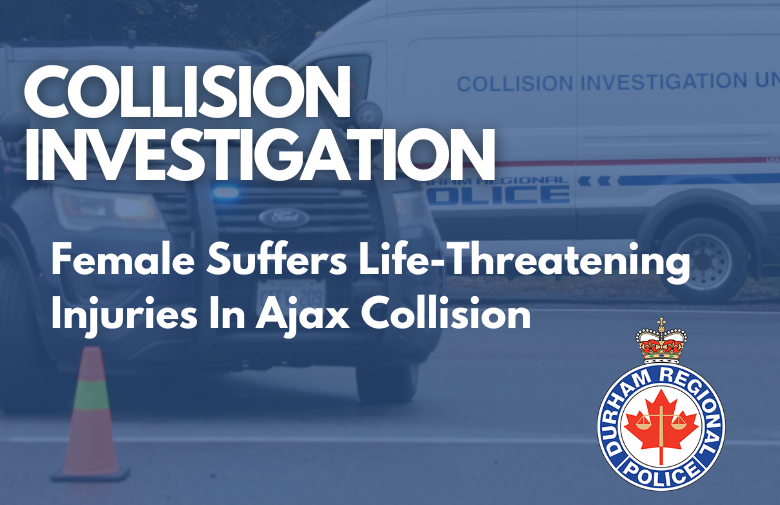 Image of Female Suffers Life-Threatening Injuries in Ajax Collision