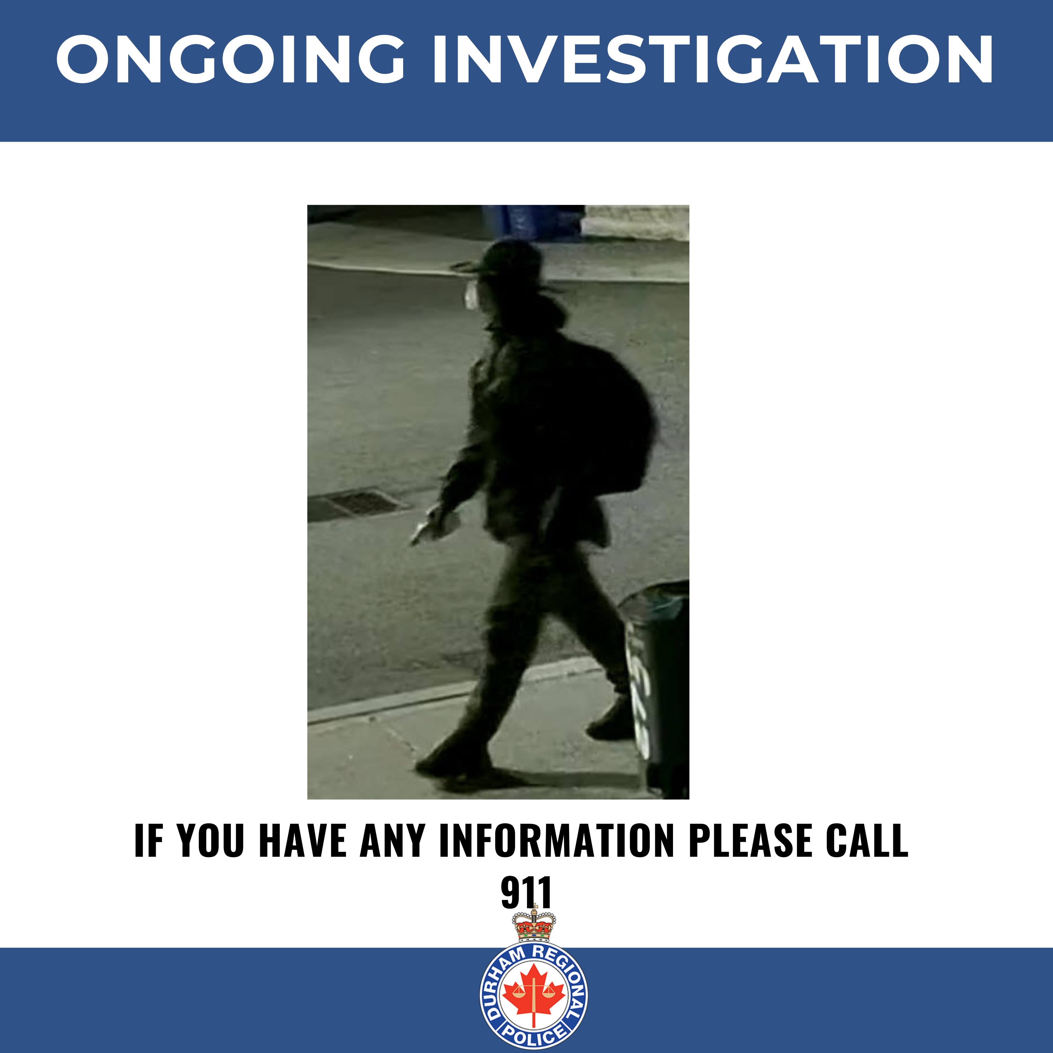 Image of Police Searching for Assault Suspect in Oshawa