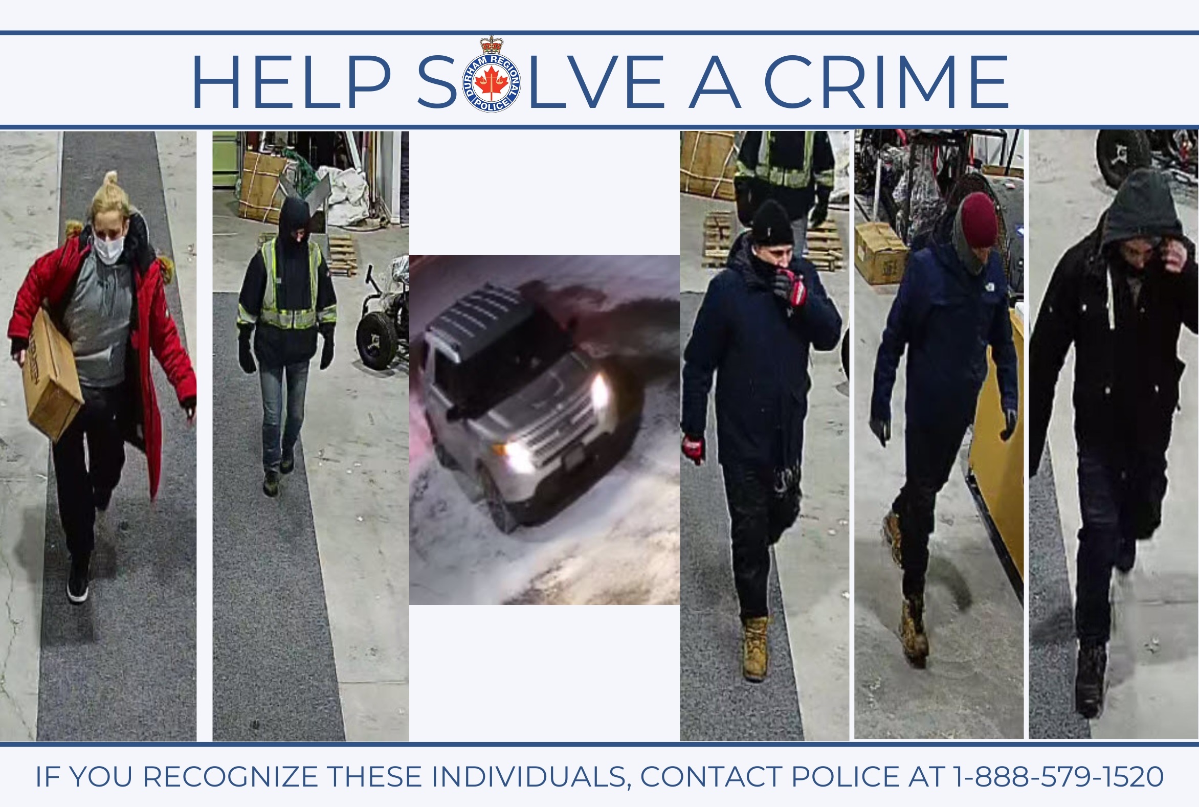 Image of Five Suspects Wanted for Break and Enter and Theft